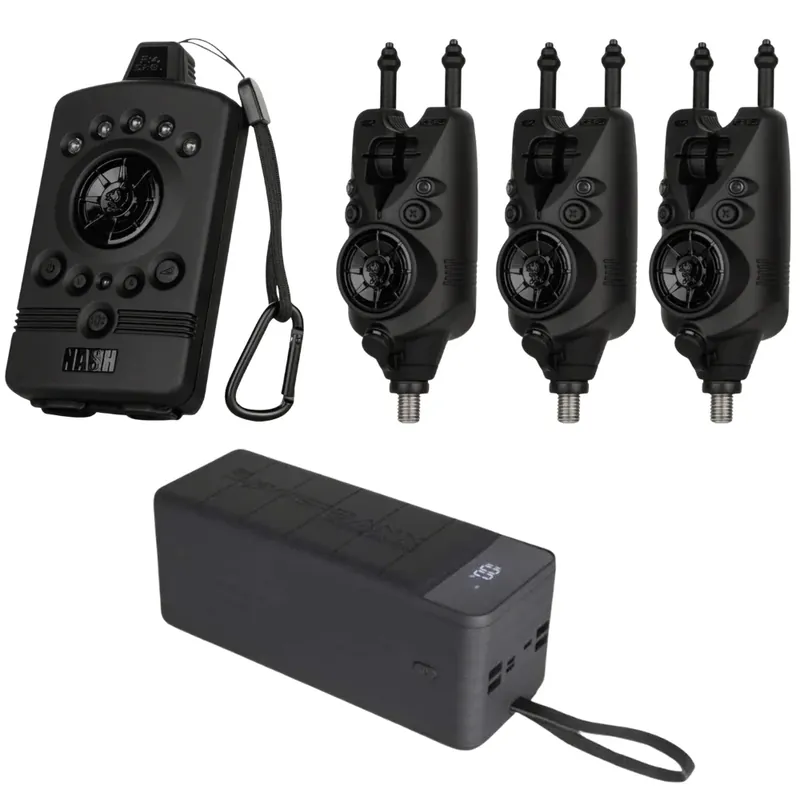 Must-Have Nash Siren R4 3+1 Bissanzeiger-Set + Powerbanx 80K Bundle